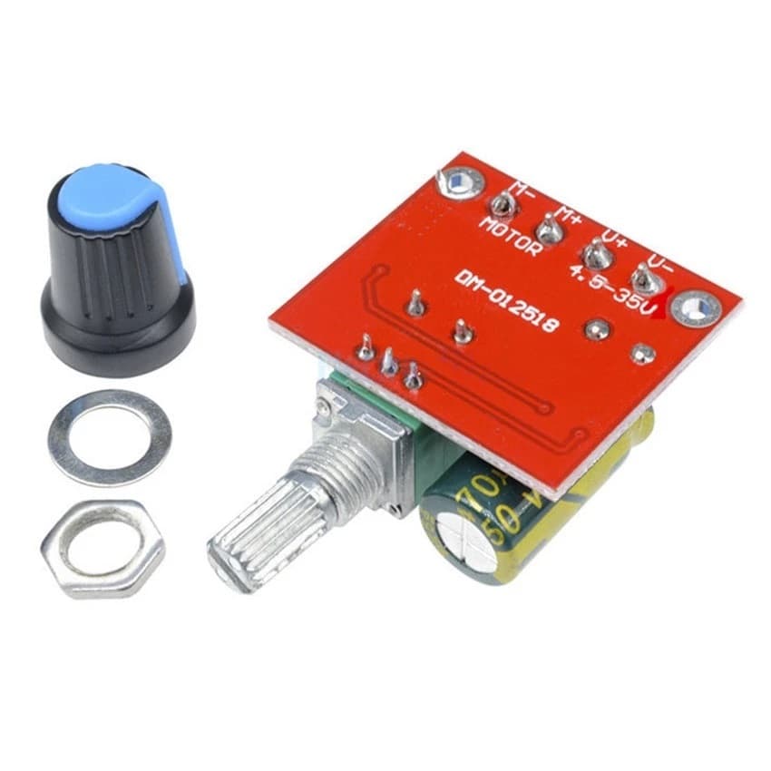 PWM DC ดิมเมอร์ ปรับความเร็วมอเตอร์ DC 4.5V-35V ควบคุมรอบมอเตอร์ ปรับแรงดันไฟ รูปที่ 6
