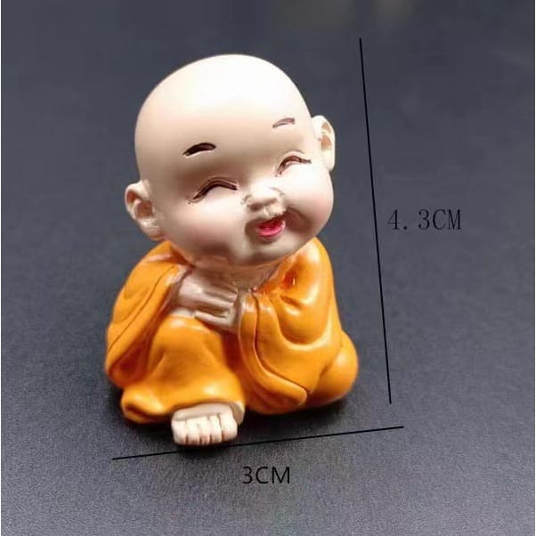 E9 8 ชิ้น เณรน้อย สร้างสรรค์พระภิกษุสงฆ์เล็ก ๆ น้อย ๆ ตุ๊กตาเรซิน, ของขวัญวันเกิด, ตกแต่งรถตุ๊กตา, เค้กตกแต่ง รูปที่ 6