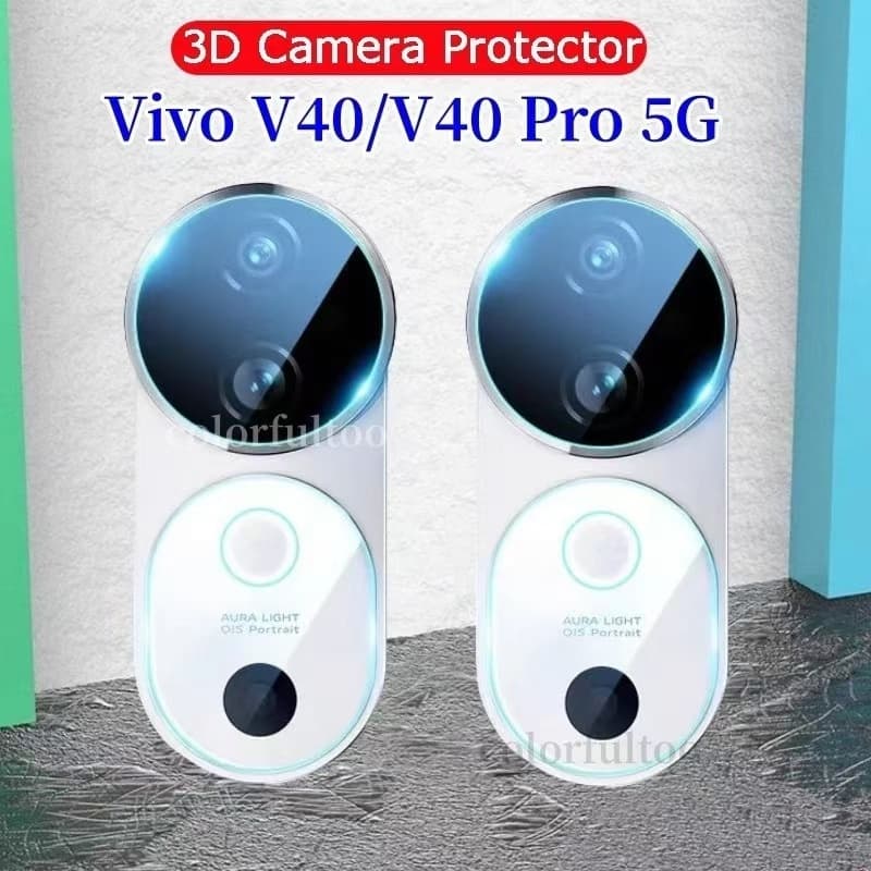 ฟิล์มกล้อง กระจก เลนส์กล้อง 3D สําหรับ Vivo V60lite V60 V50 / V40 Pro / X200 Pro ตรงรุ่น V40 V40pro รูปที่ 2