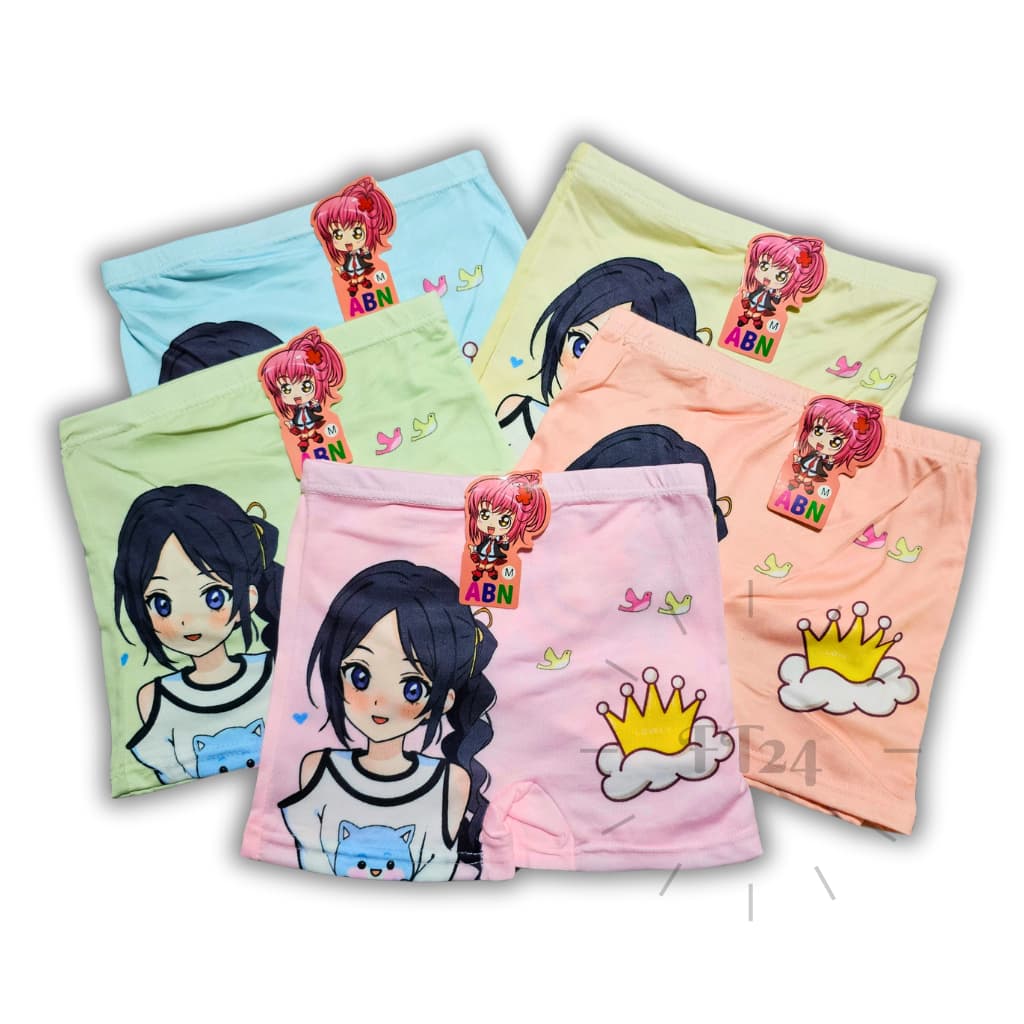 ABN Kids แพค 10 ตัว กางเกงในเด็กผู้หญิง สีพาสเทล สุ่มลาย 1 แพค/ลาย น่ารัก ใส่สบาย แบรนด์ไทย รูปที่ 6