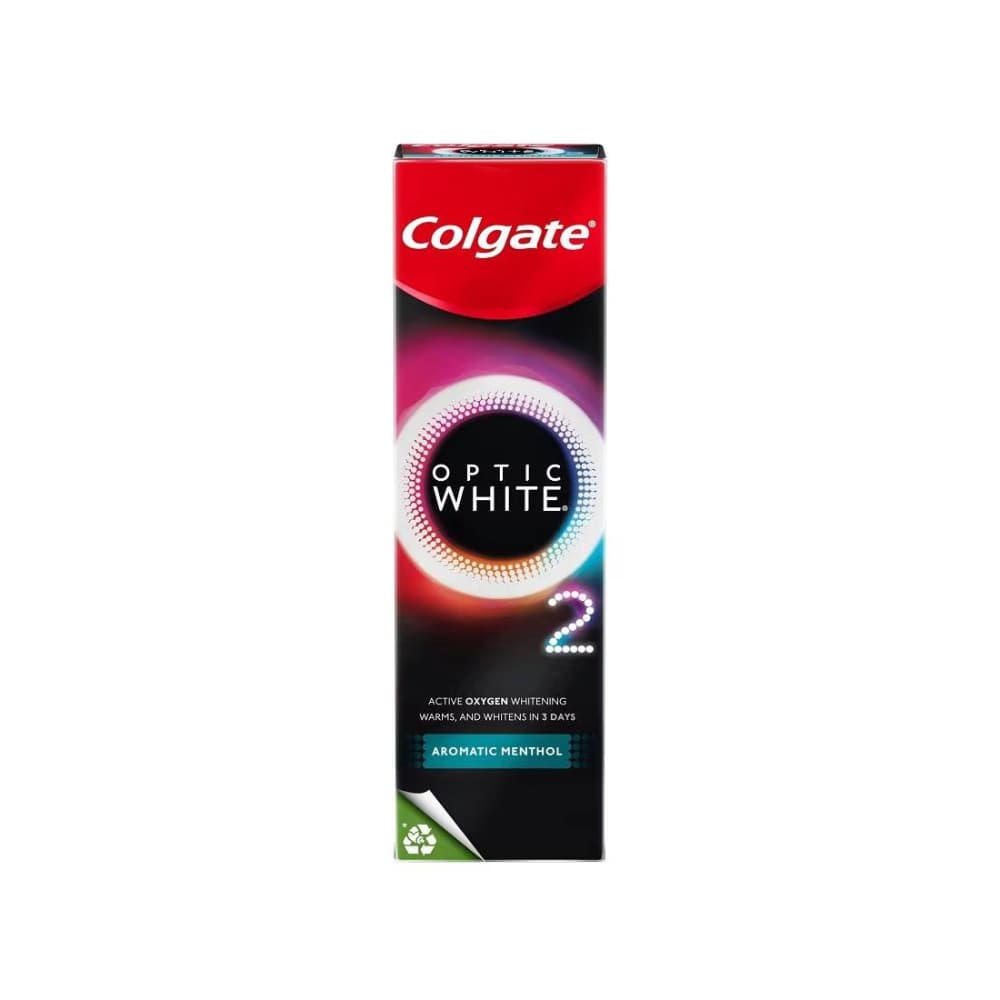 COLGATE Optic White O2 Aromatic Menthol Toothpaste ยาสีฟัน 85g รูปที่ 3