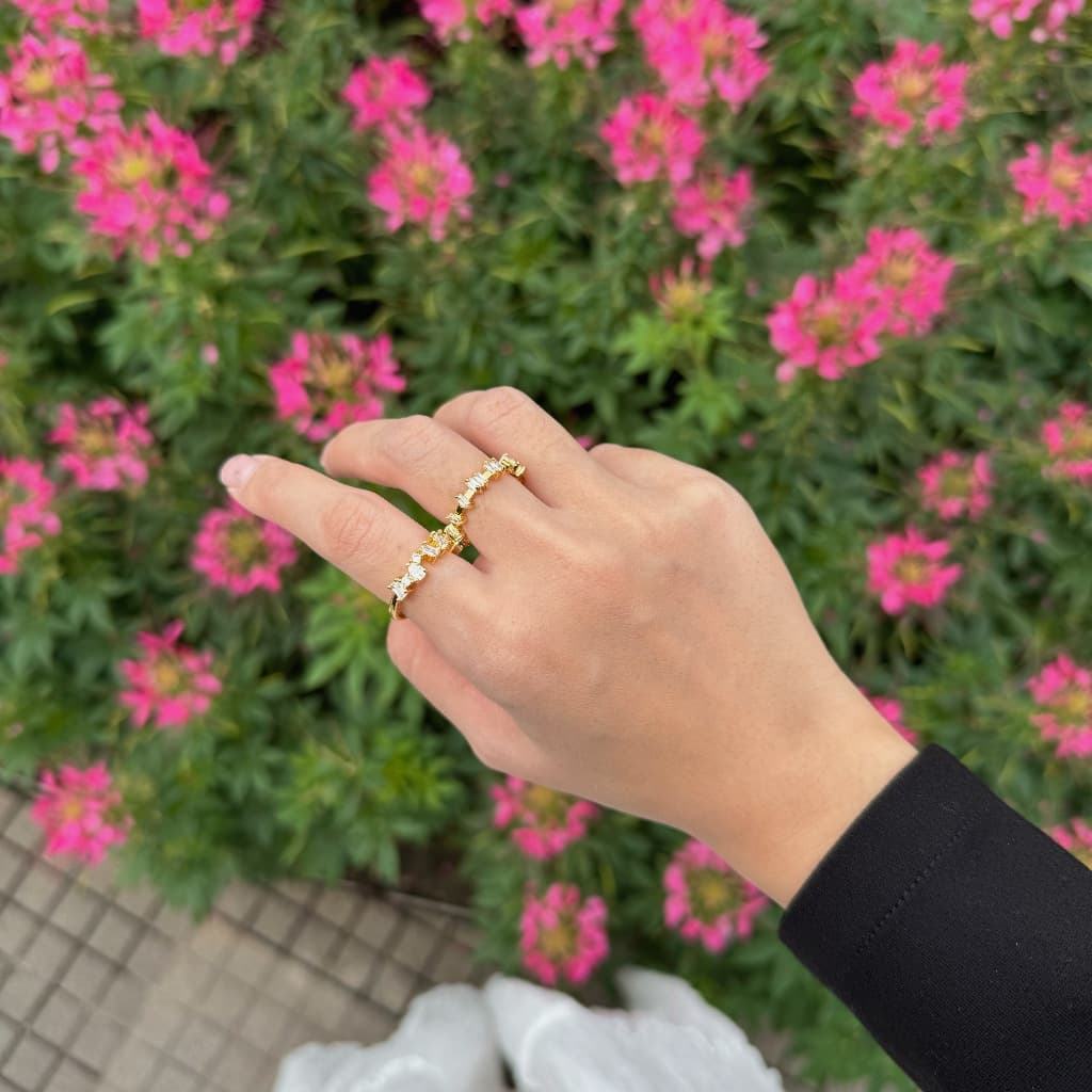 Pastel Crystal Ring แหวนประดับเพทายสีพาสเทล รูปที่ 8