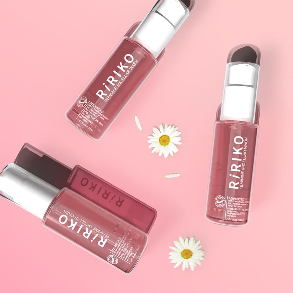 Ririko Faminine Wash - 30 ML ผลิตภัณฑ์ทำความสะอาดจุดซ่อนเร้นผู้หญิง ที่ล้างน้องสาว รูปที่ 5