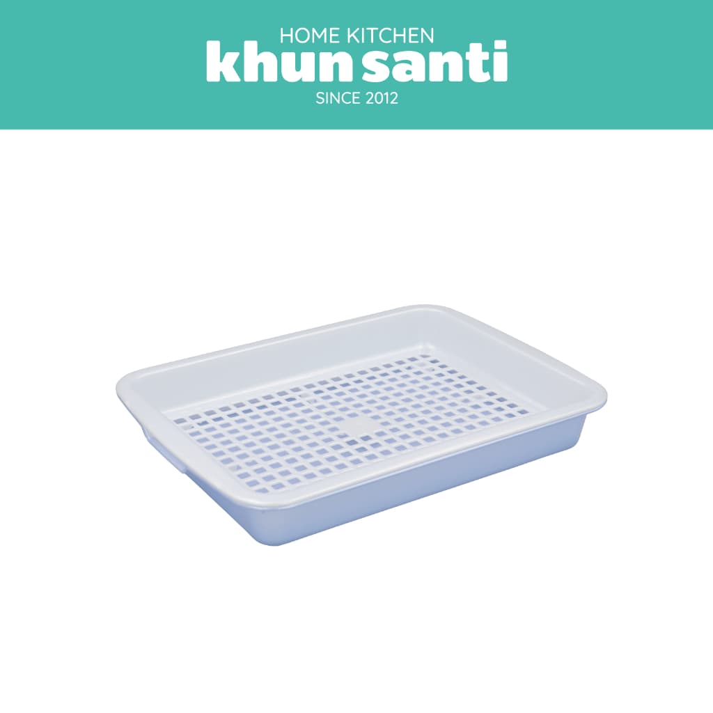 KHUN SANTI ถาดอเนกประสงค์ ที่คว่ำแก้ว T-569 ขนาด : 37 x 27.3 x 5.2 cm รูปที่ 6