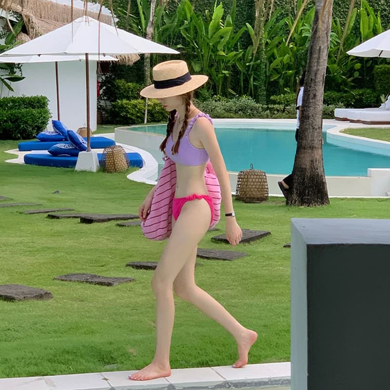 ชุดบิกินี่ ชุดว่ายน้ำผู้หญิง เซ็กซี่ Korean Bikini เซ็ต2ชิ้น ชายหาด#0476 รูปที่ 5