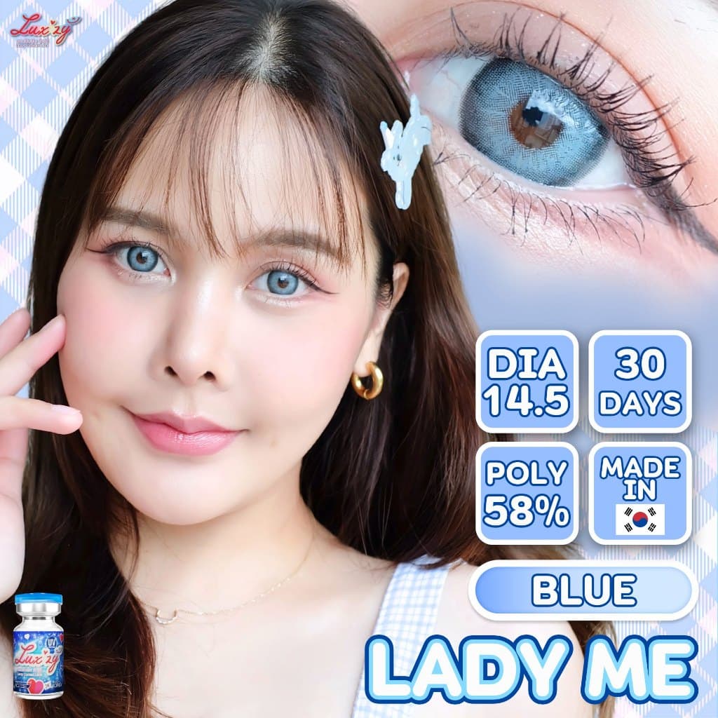 คอนแทคเลนส์ LimitedLady Me ขนาดกลางLuxzylensBrown / Gray / Blue รูปที่ 8
