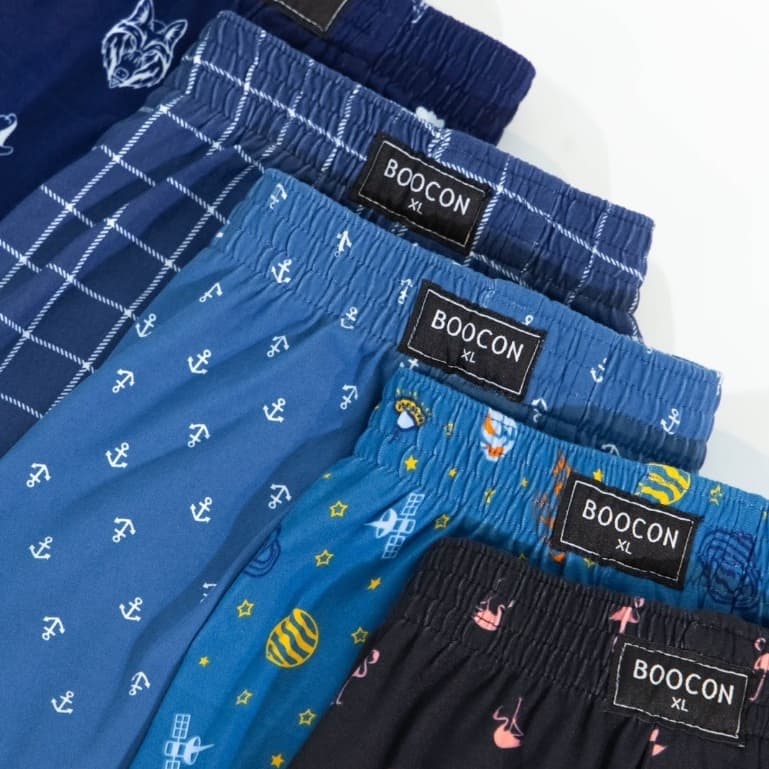กางเกงบ๊อกเซอร์ผู้ชาย Boxer Boocon พิมพ์ลาย ลายสวย คุณภาพดี ผ้านุ่มใส่สบาย ไม่ยืด ไม่ย้วย ผ้าระบายอากาศ รูปที่ 3