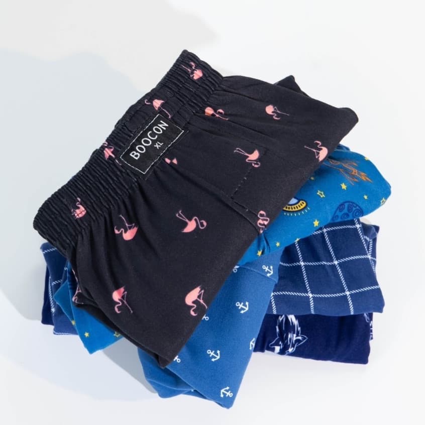 กางเกงบ๊อกเซอร์ผู้ชาย Boxer Boocon พิมพ์ลาย ลายสวย คุณภาพดี ผ้านุ่มใส่สบาย ไม่ยืด ไม่ย้วย ผ้าระบายอากาศ รูปที่ 8