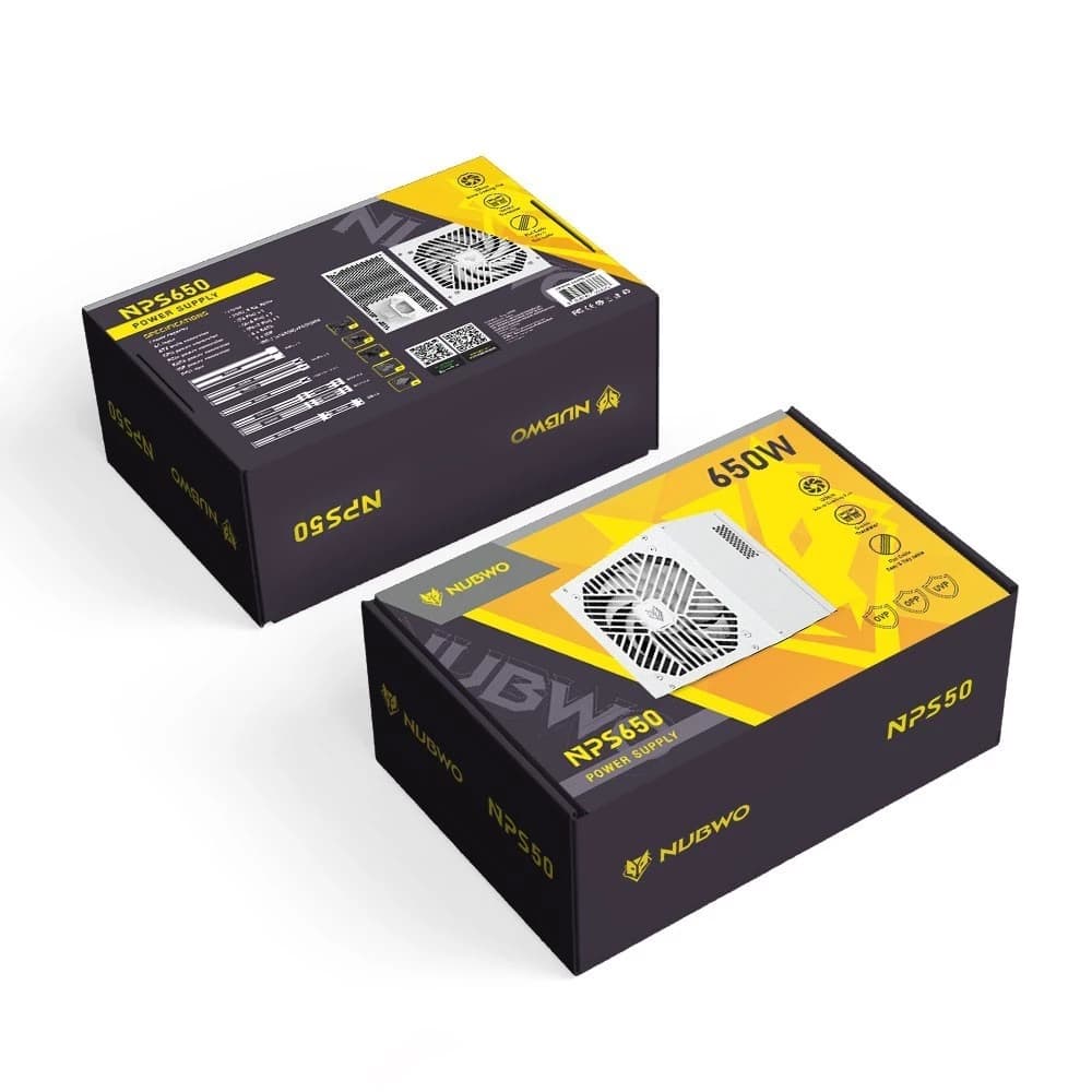 POWER SUPPLY NUBWO NPS650 650W คุณภาพดี มีสีขาวและดำ รูปที่ 6