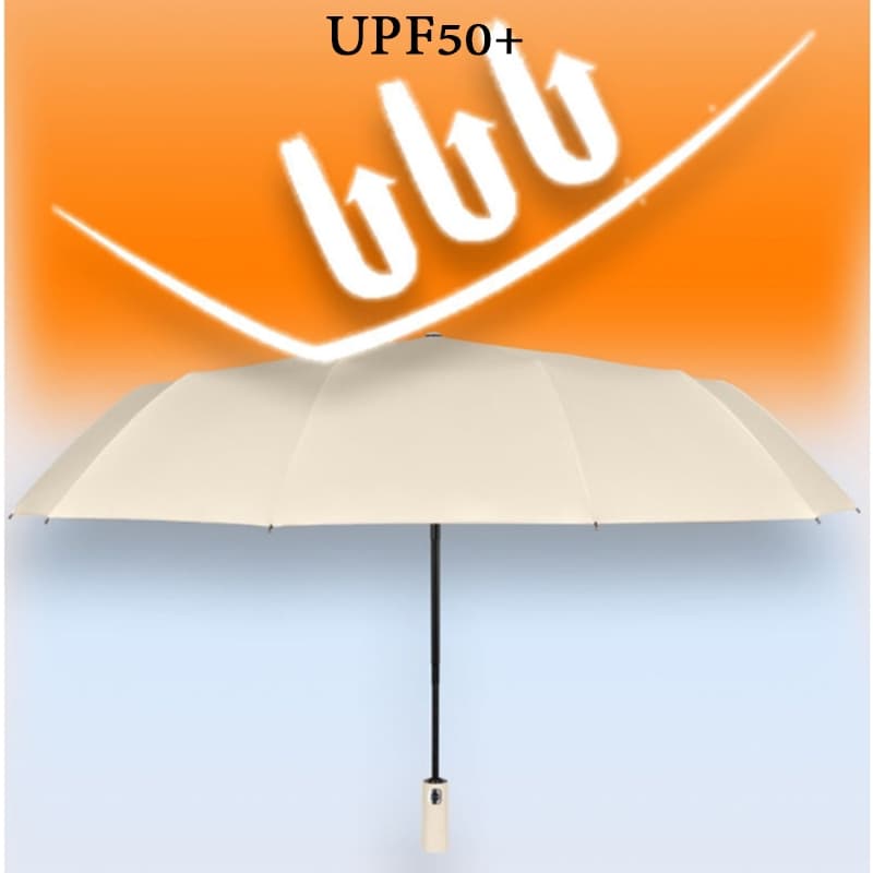 ร่มกันUV umbrella ร่มพับ กันฝน ร่มuv Automati เลือกได้ 7 สี ร่ม 24 Ribs UPF50+ 23นิ้ว รูปที่ 4