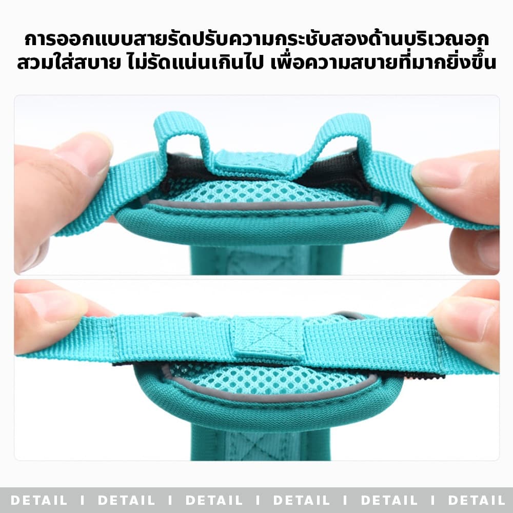 F2c สายรัดอกสุนัข สายจูงแมวสัตว์เลี้ยง ใหม่ สายจูงแมวเดินกลางแจ้ง ทนทาน รูปที่ 5