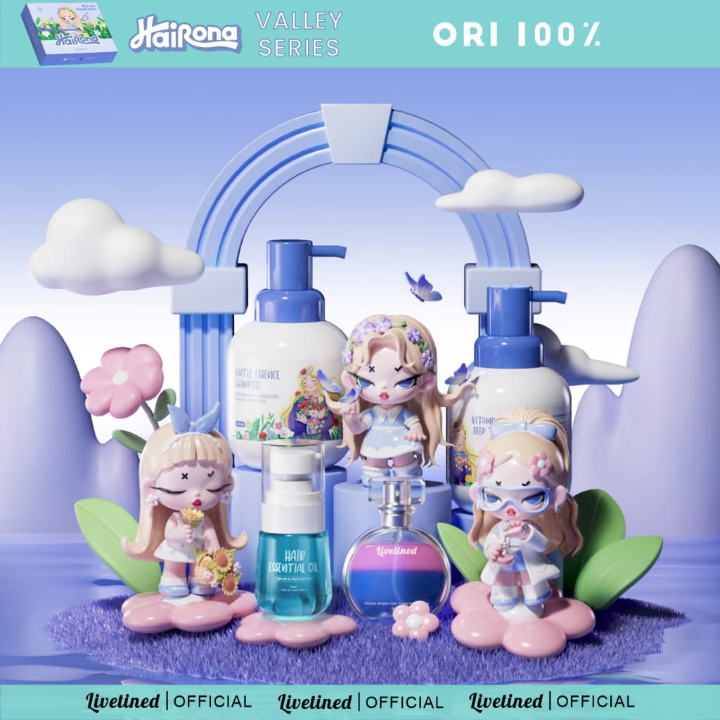 (มีQR Code)เซรั่มบํารุงผม Hair Essence LIVETINED เร่งผมยาว เซรั่มใส่ผมเร่งผมยาวปริมาณ DOUBLE treatment บํารุงผม 30ml.🦄