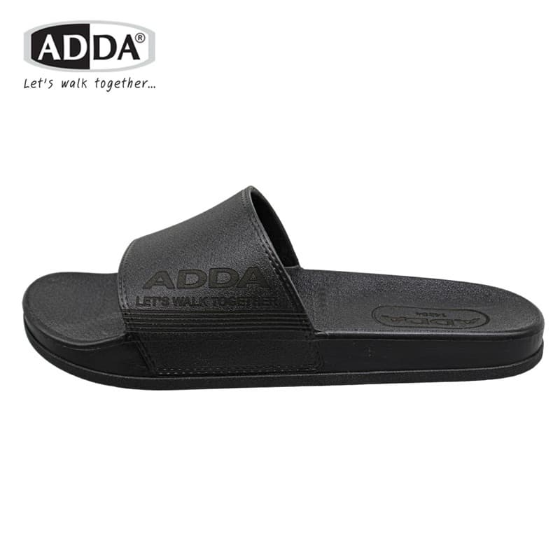 รองเท้าแตะแบบสวม adda รุ่น 14304 พื้นยาง สีดำ ไซส์ 7-10 สวมเปิดปลายเท้า รูปที่ 3