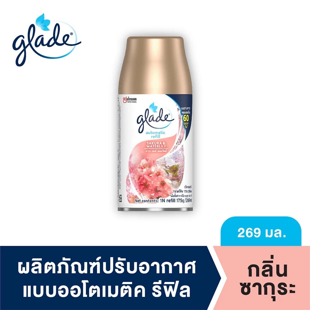 รีฟิลเกลด Glade automatic spray refill ชนิดเติม ใช้กับเครื่องพ่นสเปรย์อัตโนมัต ขนาด 252 มล. รูปที่ 5