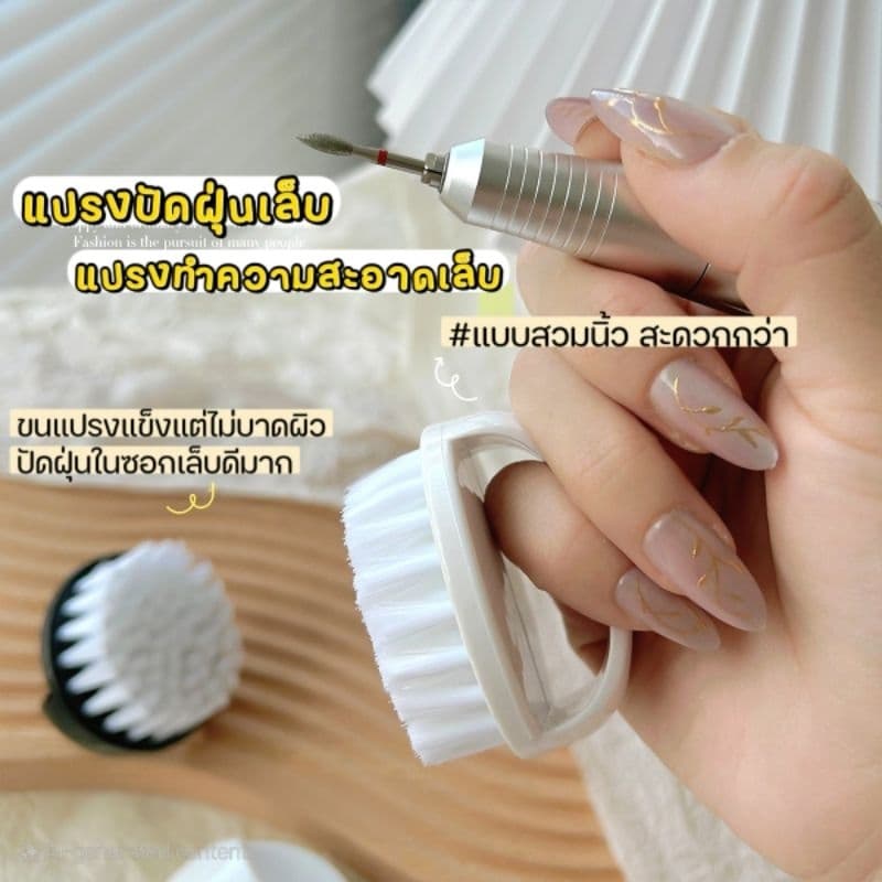 จัดส่งทันที Nail Cleaning Brush แปรงทำความสะอาดมือ แปรงทำความสะอาดเล็บ รูปที่ 4