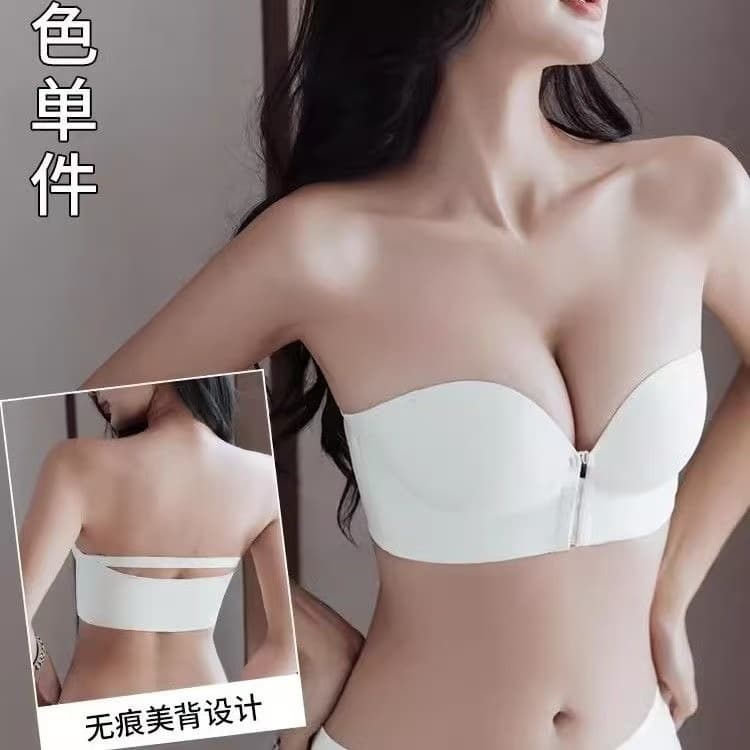 Swift BraSexy bra ชั้นในตะขอหน้า ด้านหน้าปิด ไม่มีกรอบ สำหรับผู้หญิง ชุดชั้นใน บราเสริมหน้าอกผ้าดี รูปที่ 9