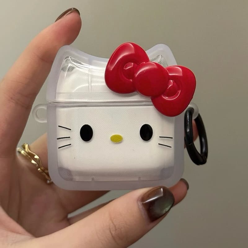 Hello Kitty เคสแอร์พอต คิตตี้ airpods4 , airpods pro2 ,airpods3 , airpods pro ใช้ได้ น่ารักมากมีที่ห้อย รูปที่ 9