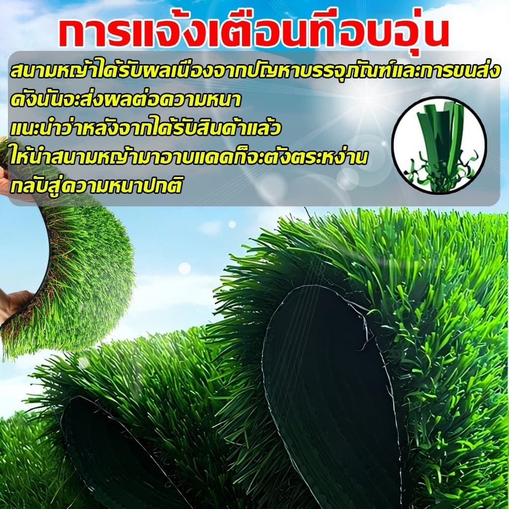 35พินหนาแน่นขึ้น หญ้าเทียม ขนาดคงที่ 2*5 ม หญ้าเทียมปูพื้น หญ้าเทียมยกม้วน ขนาดอื่นๆสามารถเข้าร้านเลือกได้ รูปที่ 9