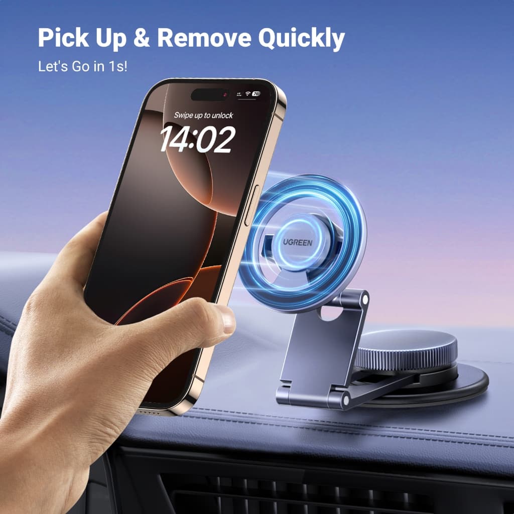UGREEN ที่ยึดโทรศัพท์ในรถ แบบแม่เหล็ก สำหรับ iPhone Car Dashboard Mount รุ่น 45577 รูปที่ 6