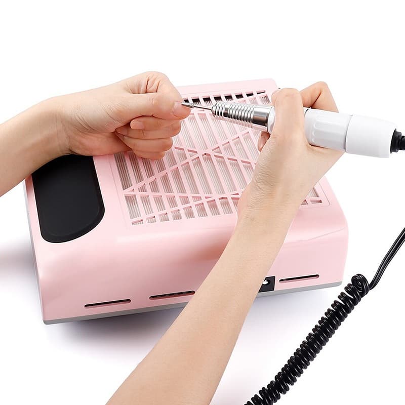 Nail.Girl เครื่องดูดฝุ่นเล็บ 80W เล็บดูดฝุ่นพัดลมเครื่องดูดฝุ่นเล็บพร้อมตัวกรอง Nail Art Cleaner 100-240V รูปที่ 6