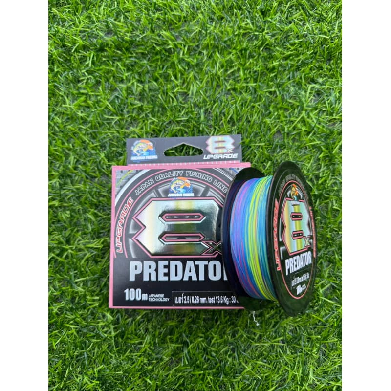 สายพีอี PE ANDAMAN PREDATOR X8 MULTI COLOR BRAI LINE สีรุ้ง ยาว 100 เมตร รูปที่ 7