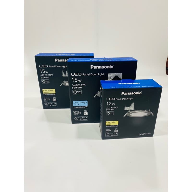 Panasonic® LED Downlightโคมดาวน์ไลท์ฝังฝ้าขนาด6w,9w,12w,15w,18w,24w.แสงเดย์,แสงวอร์ม,แสงคูลไวท์ รูปที่ 6
