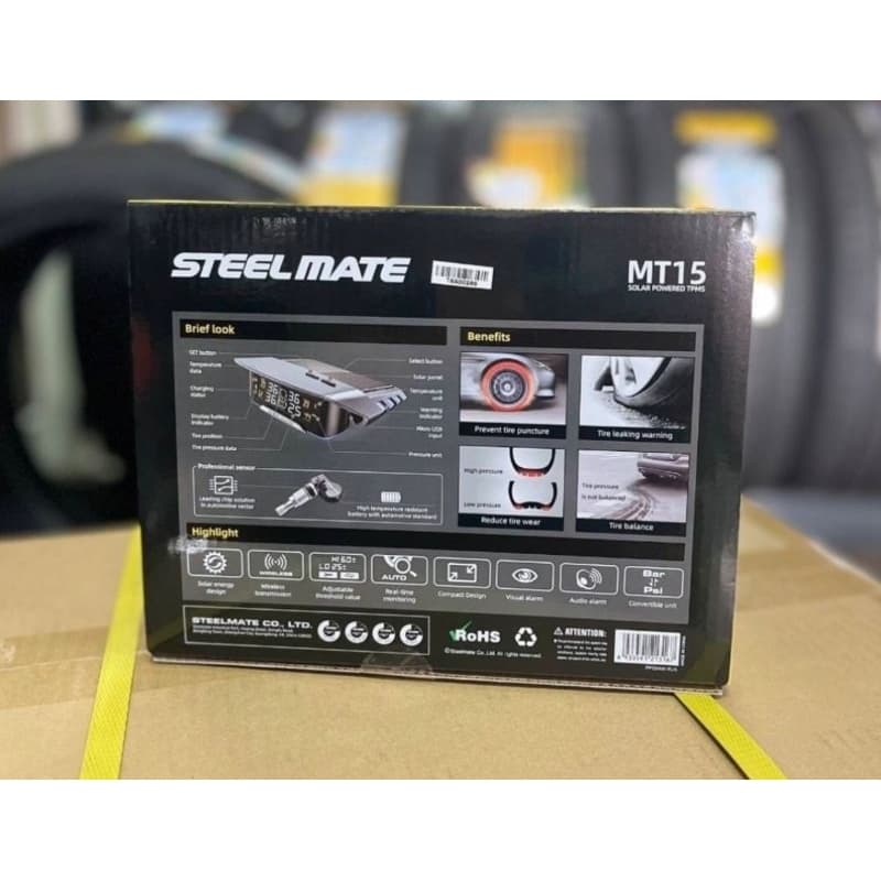ใหม่ล่าสุด..เครื่องวัดลมยางTPMS STEEL MATE รุ่น MT15 แบบแทนจุ๊ปลมเดิม พร้อมจอแสดงผล รูปที่ 3