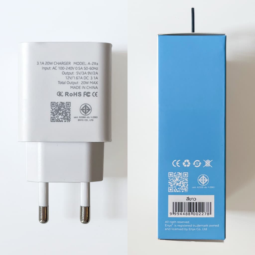 ENYX ชุดชาร์จ รุ่น S-2Xs Fast Charge สายชาร์จ 3.1A / 18W For L/ Micro /Type-C S2X ที่ชาร์จ ชาร์จไว รูปที่ 9