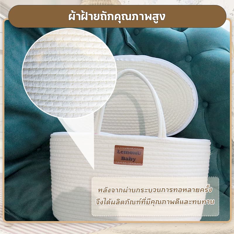 กระเป๋าคุณแม่ กระเป๋าเก็บผ้าอ้อมเด็ก กระเป๋าใส่ผ้าอ้อมเด็ก แบบพกพา สําหรับคุณแม่ พาร์ทิชันด้านในของถุงสามารถถอดแยกก รูปที่ 9