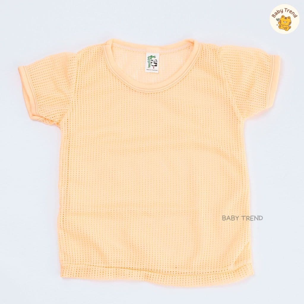 เสื้อรูเด็ก 3 เดือน - 3 ขวบ คอกลมแขนสั้น สีสันสดใส ผ้านิ่ม โปร่งสบาย ไม่อับชื้น | Baby trend รูปที่ 7