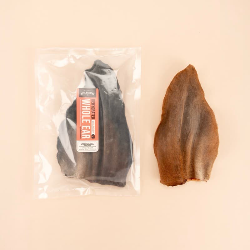 หูวัวแผ่น หูวัวหั่นยาว หูวัวเต็มใบ หูวัวอบแห้ง Cow Ear and Whole Ear ขนมน้องหมา Hoya Barkery รูปที่ 4