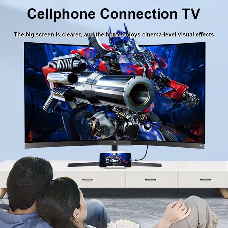 MEEGOO สายเคเบิลเชื่อมต่อ Type C to HDMI 4K 60Hz ความเร็วสูง สำหรับมือถือ แล็ปท็อป แท็บเล็ตพีซี รูปที่ 4
