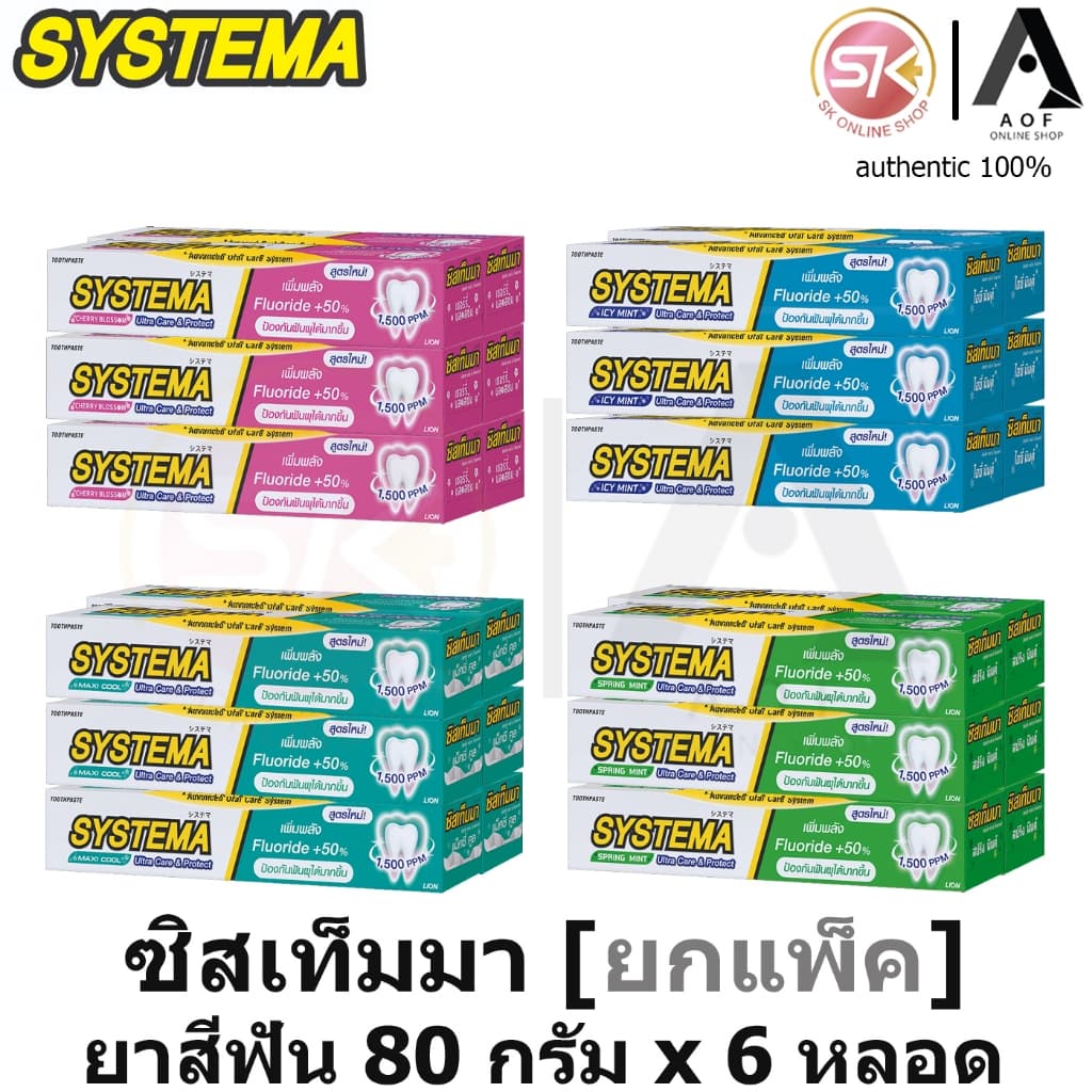 Systema ซิสเท็มมา ยาสีฟัน 80 กรัม x 6 หลอด รูปที่ 1