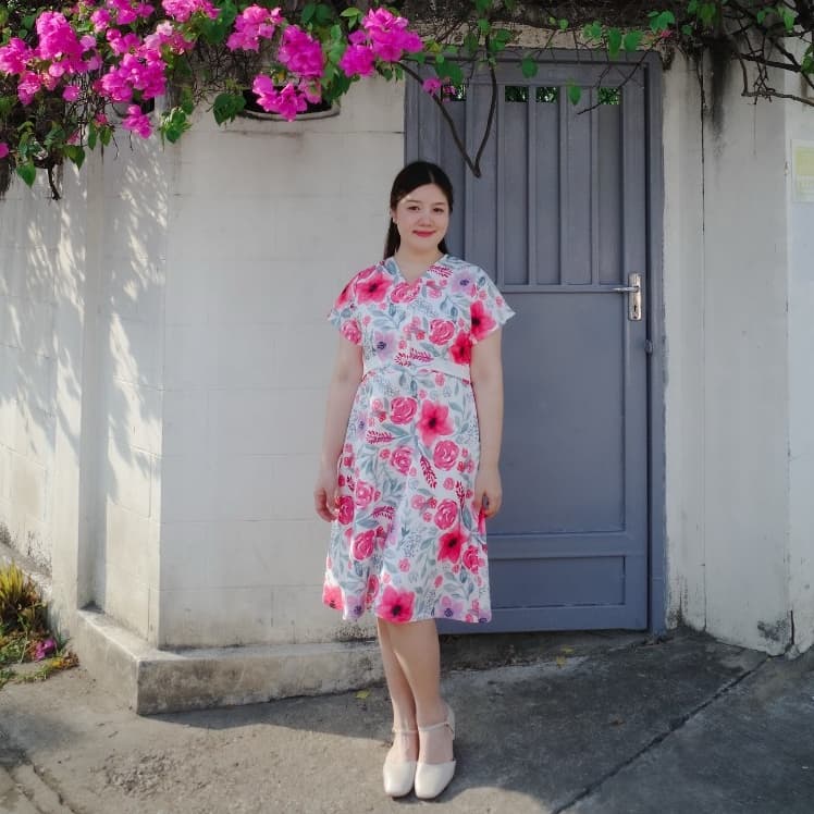 Nora Dress เดรสสาวอวบ ชุดสาวอวบ รูปที่ 4