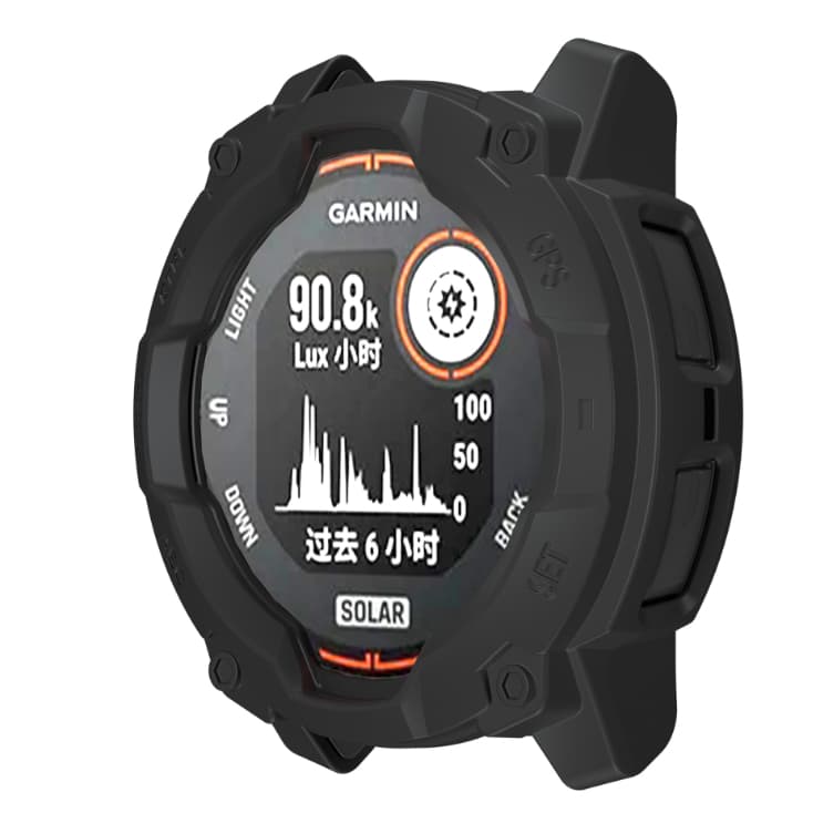Case กันรอย TPU สีดำทึบ สำหรับ Garmin Instinct 3 Instinct3 45mm และ 50 mm คุณภาพดี วัสดุไม่แข็ง สวยๆ รูปที่ 9