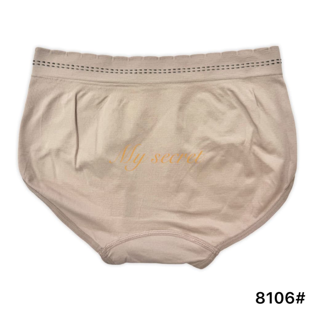 กางเกงในผ้าทอ เอวกึ่งสูง ทรงเต็มตัว ใส่สบาย เอว 28-34 นิ้ว ผู้หญิง เสื้อผ้า 8106# รูปที่ 4