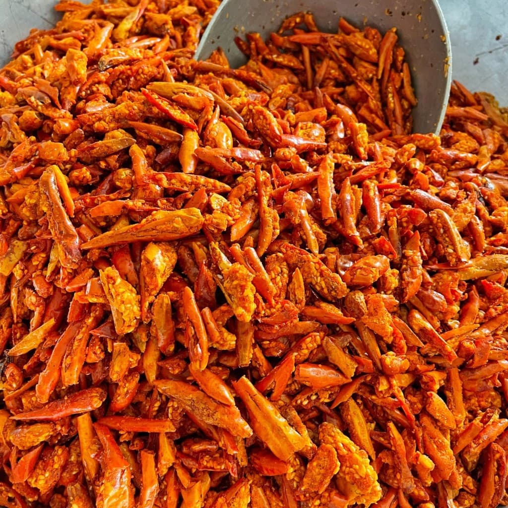 พริกคั่วงาสูตรG พริกทอด พริกกรอบ พริกสูตรG 200g/500g รูปที่ 8