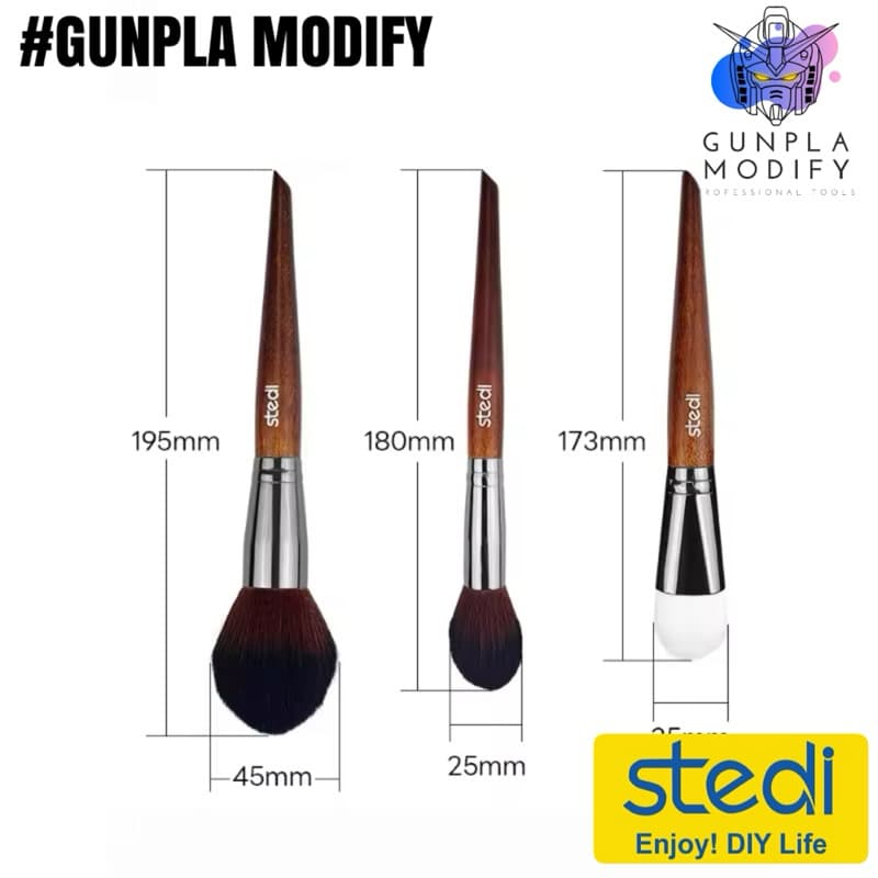STEDI Bristel Model Brush แปรงสำหรับทำความสะอาดโมเดล รูปที่ 1