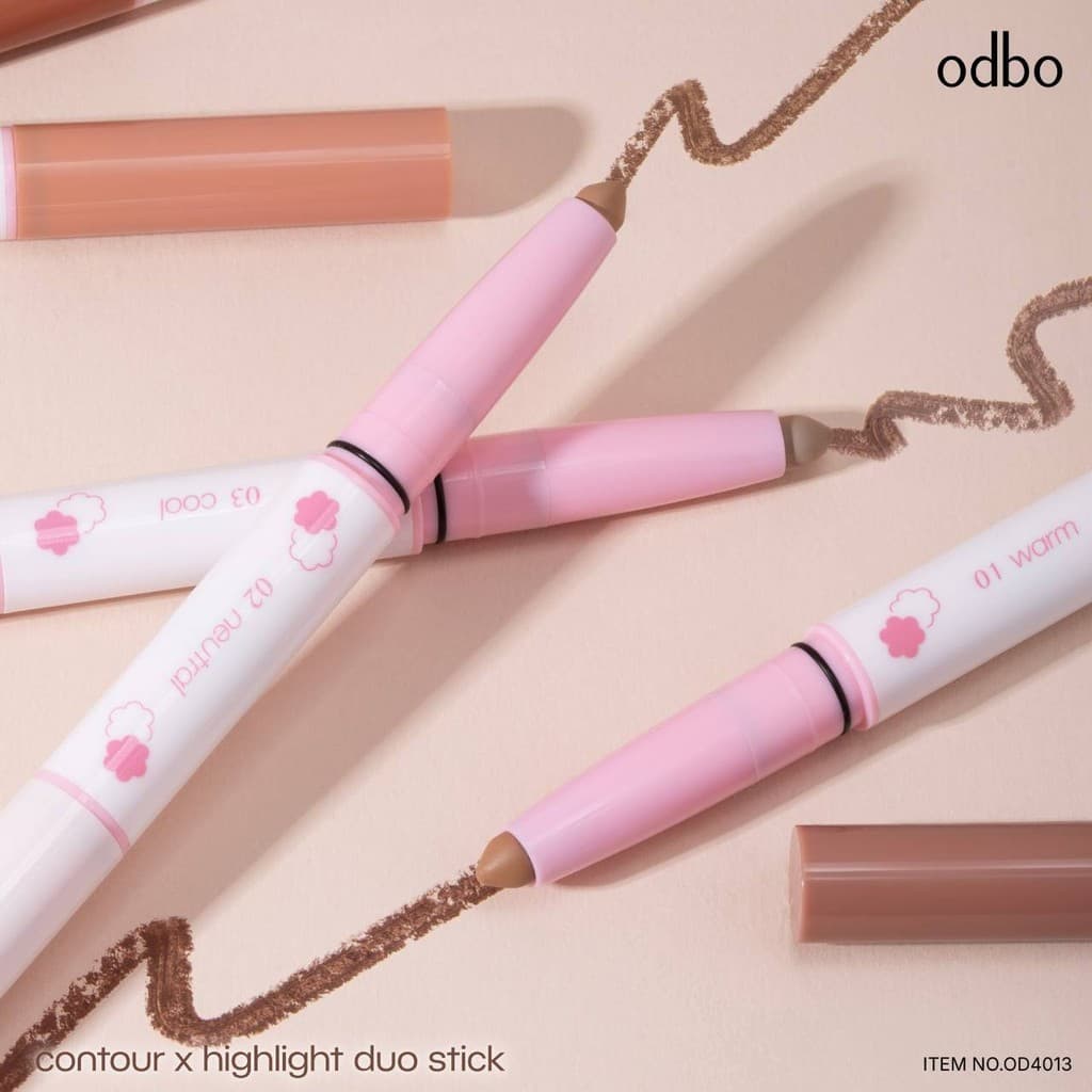OD4013 odbo Contour x Highlight Duo Stick คอนทัวร์ & ไฮไลท์แบบแท่ง ODBO โอดีบีโอ รูปที่ 3