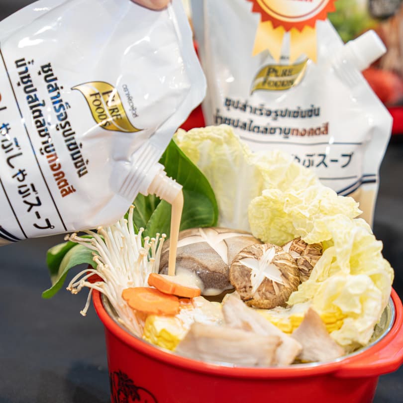 เพียวฟู้ดส์ ชาบู น้ำซุปชาบู น้ำดำ แจ่วฮ้อน หม่าล่า ขนาด 100g - 900g ซุปสำเร็จรูป ซอสปรุงรส รูปที่ 3
