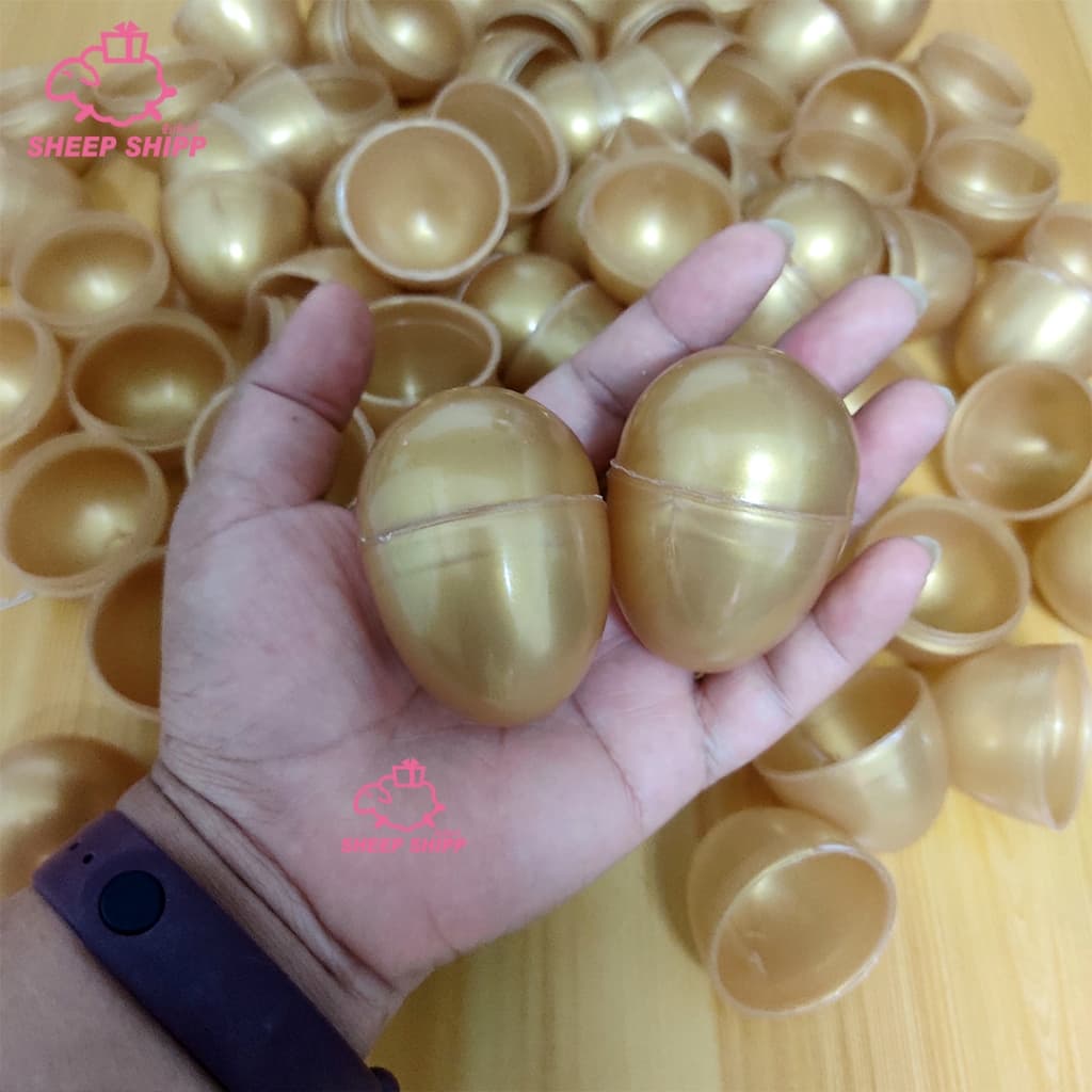 ไข่เงินไข่ทอง ไข่จับฉลาก ไข่ใหญ่เท่าไข่ไก่ ไข่เล็กเท่าไข่นกกระทา ตักไข่ ไข่พลาสติก ลอยน้ำได้ เล่นเกม รูปที่ 5