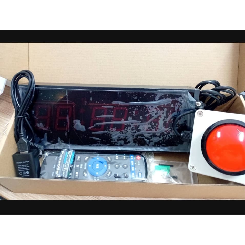 นาฬิกาจับเวลา นาฬิกาสายสวิทช์ปุ่มรีเซ็ตZero Remote Speech ContestเกมGym Timer รูปที่ 1