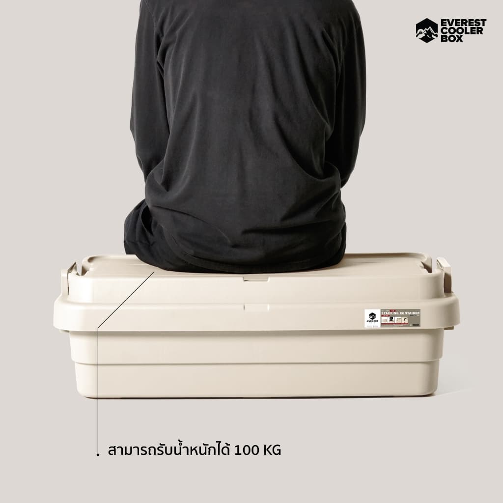 ถูกที่สุด!! รุ่นใหม่ !! ลังเก็บของ STACKING CONTAINER ลังแคมป์ปิ้ง ขนาด 18,30,40 ลิตร Camping Box รูปที่ 5