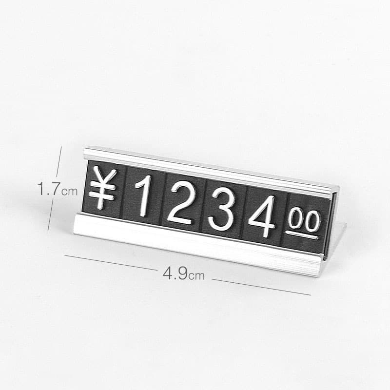 16 ชุด เซตป้ายราคา กรอบราคาอลูมิเนียมอัลลอยด์ ป้ายราคาสินค้า minimal ป้ายราคาเครื่องประดับ ป้ายราคาเสื้อผ้า รูปที่ 3