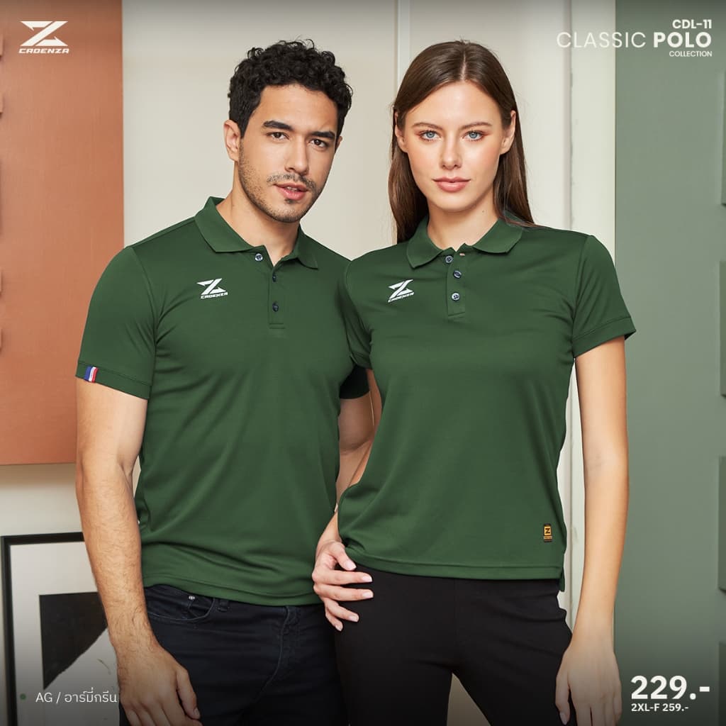 ลดโหดเหมือนโกรธใคร! เสื้อโปโลคอปกผู้หญิง CADENZA คาเดนซ่า รุ่น CDL-11Y S 2 แท้ 100 รูปที่ 4