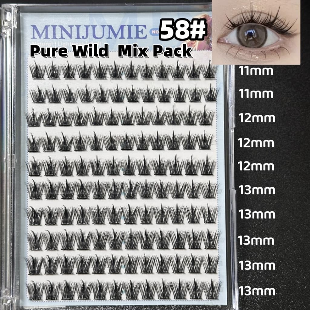 minijumieทุ่งบริสุทธิ์ขนตาปลอมไร้กาวความจุขนาดใหญ่ 5D ขนตาปลอมแบบมีกาวในตัว ขนตาธรรมชาติแบบใช้ซ้ำได้ รูปที่ 7