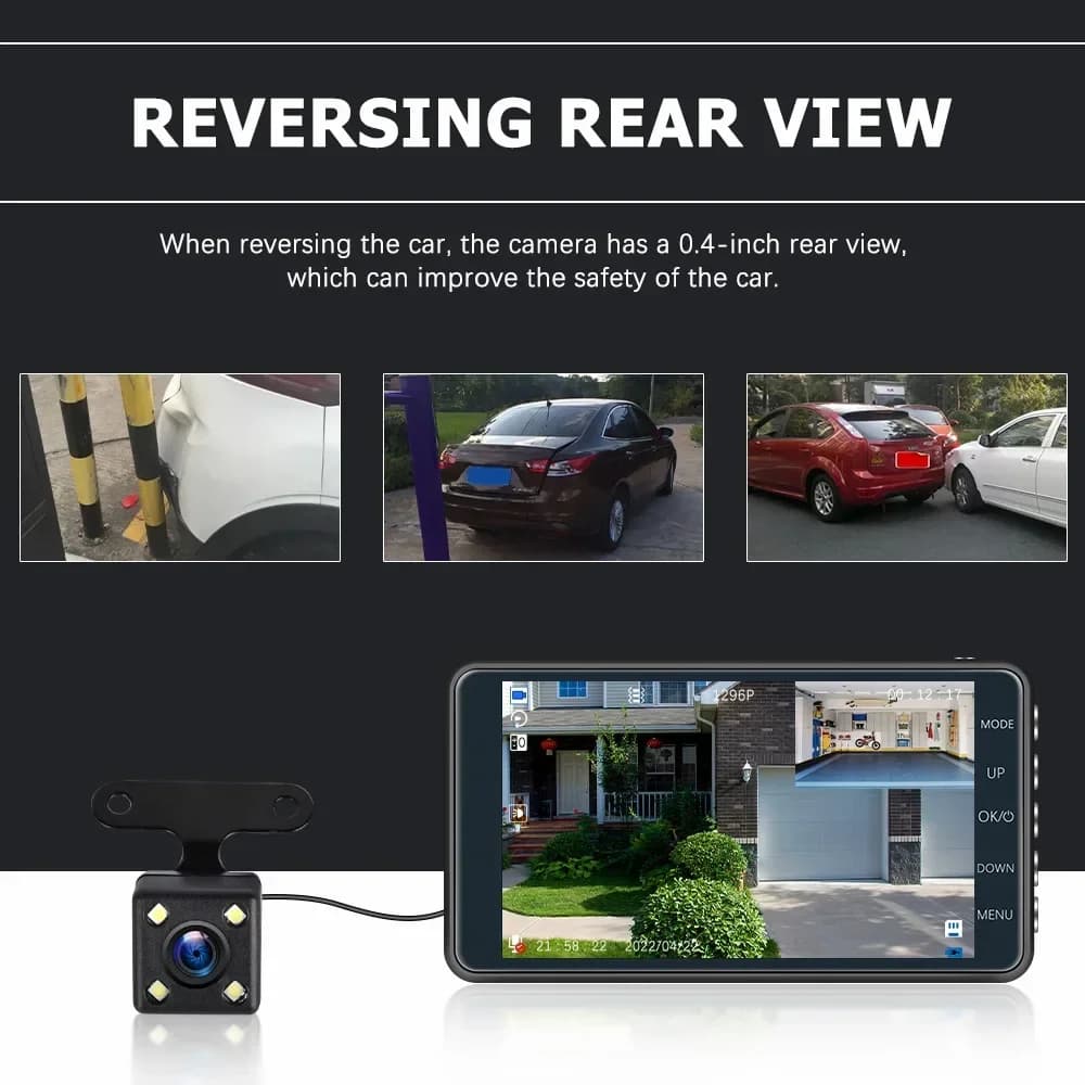 MOVATEK กล้องติดรถยนต์ WiFi Dash CAM 1080p ดูผ่าน App มุมกว้าง 160องศา กล้องันทึกวิดีโอ DVR dashcam รูปที่ 2