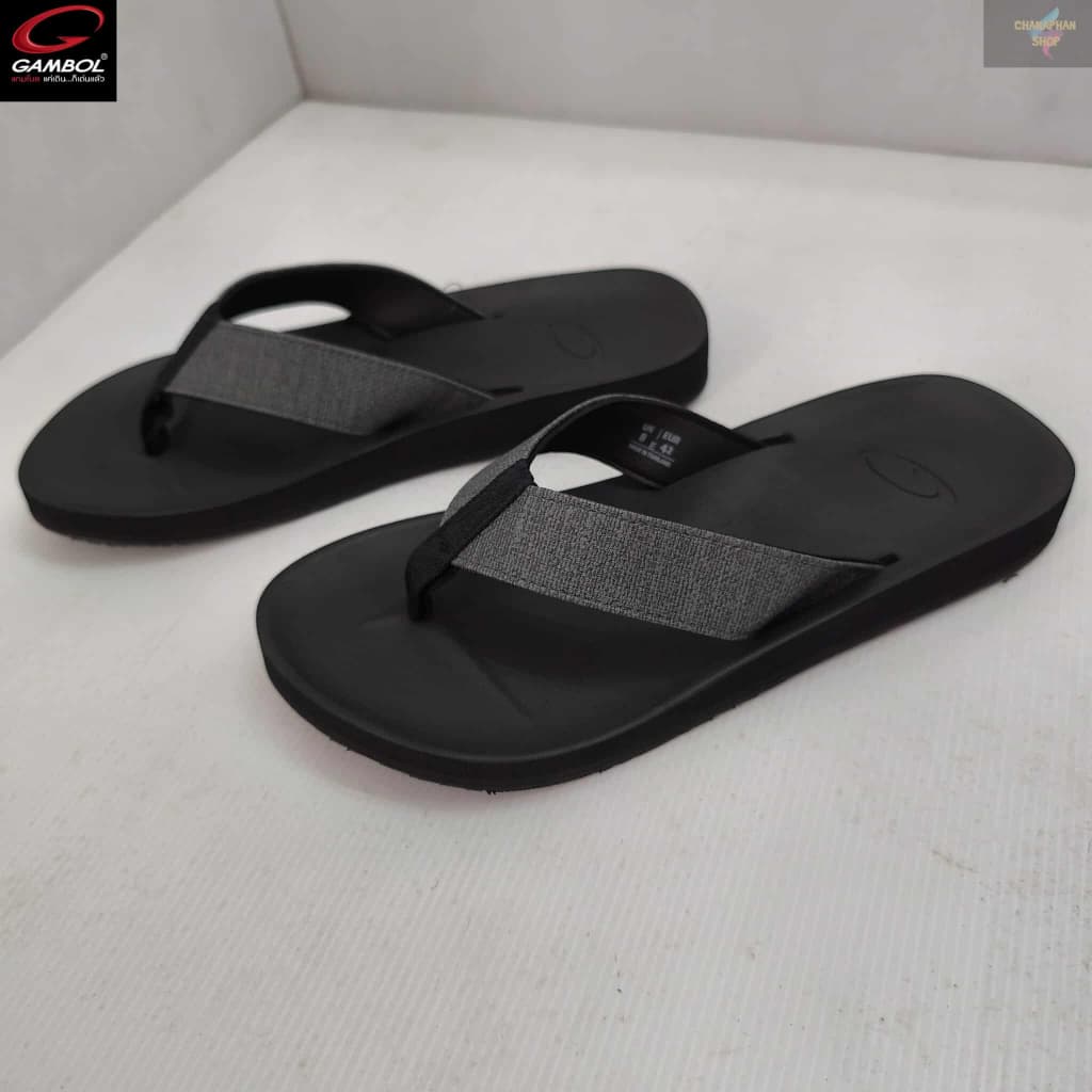 GAMBOL แกมโบล ZEN BOLD รองเท้าแตะแบบหนีบชาย รุ่น GM11451 สีดำ/สีน้ำตาล Size 40-44 รูปที่ 4