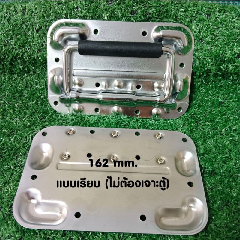 มือจับสปริง แบบเจาะขันสกรู แบบพับได้ ขนาด 100mm 130mm 162mm หูหิ้ว ตู้ลำโพง Diy มี 3 ขนาด ราคาต่อ 1 ตัว สีเงินและสีดำรมค รูปที่ 9