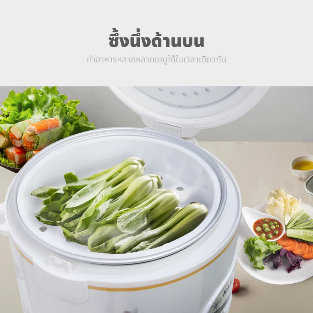 Panson Rice Cooker หม้อข้าว หม้อหุงข้าวมัลติฟังก์ชั่นขนาดเล็กในครัวเรือน 2L หม้อนึ่ง หม้อปรุงอาหาร หม้อหุงข้าวเล็ก รูปที่ 3